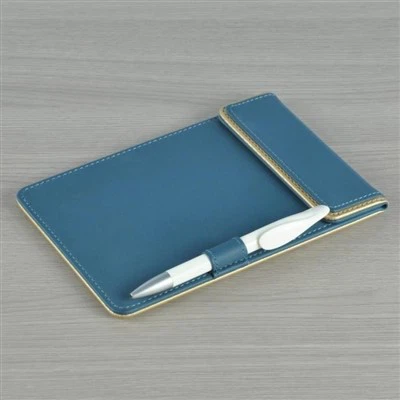Luxury Turquoise Leather Note-board Pad