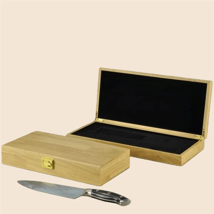 Luxurious Rubberwood Knife Box