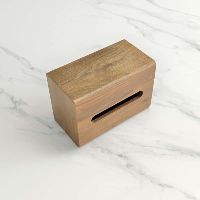 Luxurious Walnut Solid Wood Tissue Box